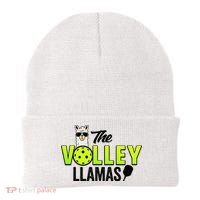 The Volley LLamas comic style llama pickle ball Beanie thumb 0