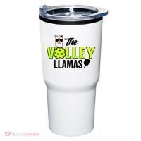 The Volley LLamas comic style llama pickle ball Tumbler thumb 0