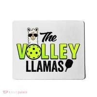 The Volley LLamas comic style llama pickle ball Mousepad thumb 0