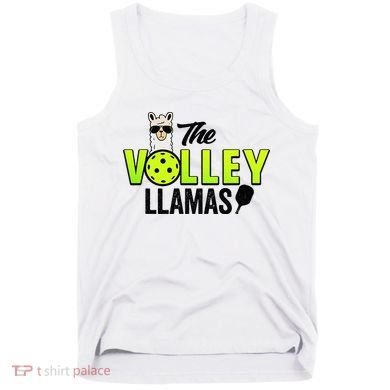 The Volley LLamas comic style llama pickle ball Tank Top