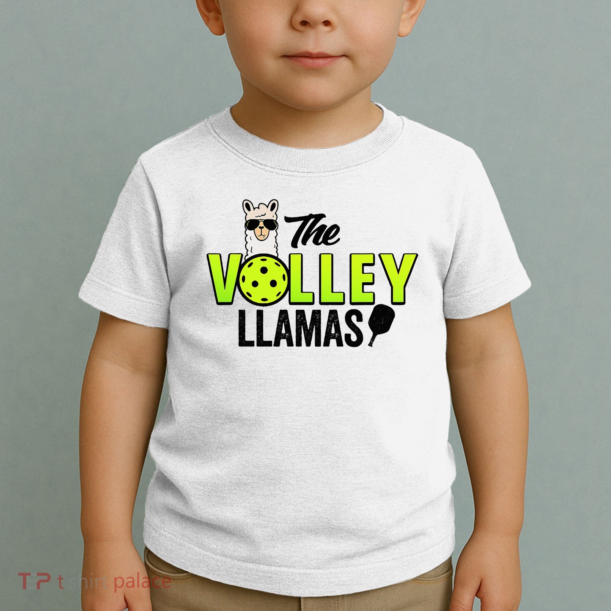 The Volley LLamas comic style llama pickle ball Toddler T-Shirt