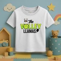 The Volley LLamas comic style llama pickle ball Toddler T-Shirt thumb 3