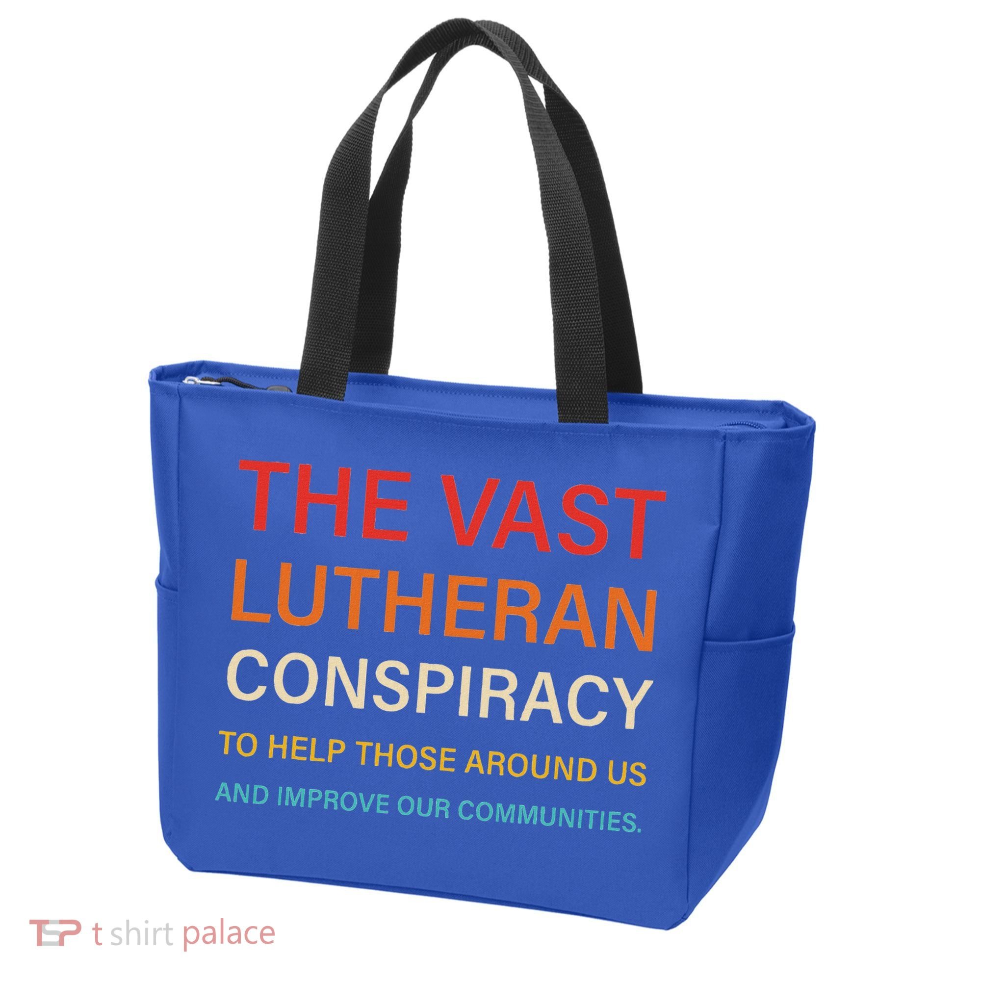 The Vast Lutheran Conspiracy To Help Those Around Us Tote Bag