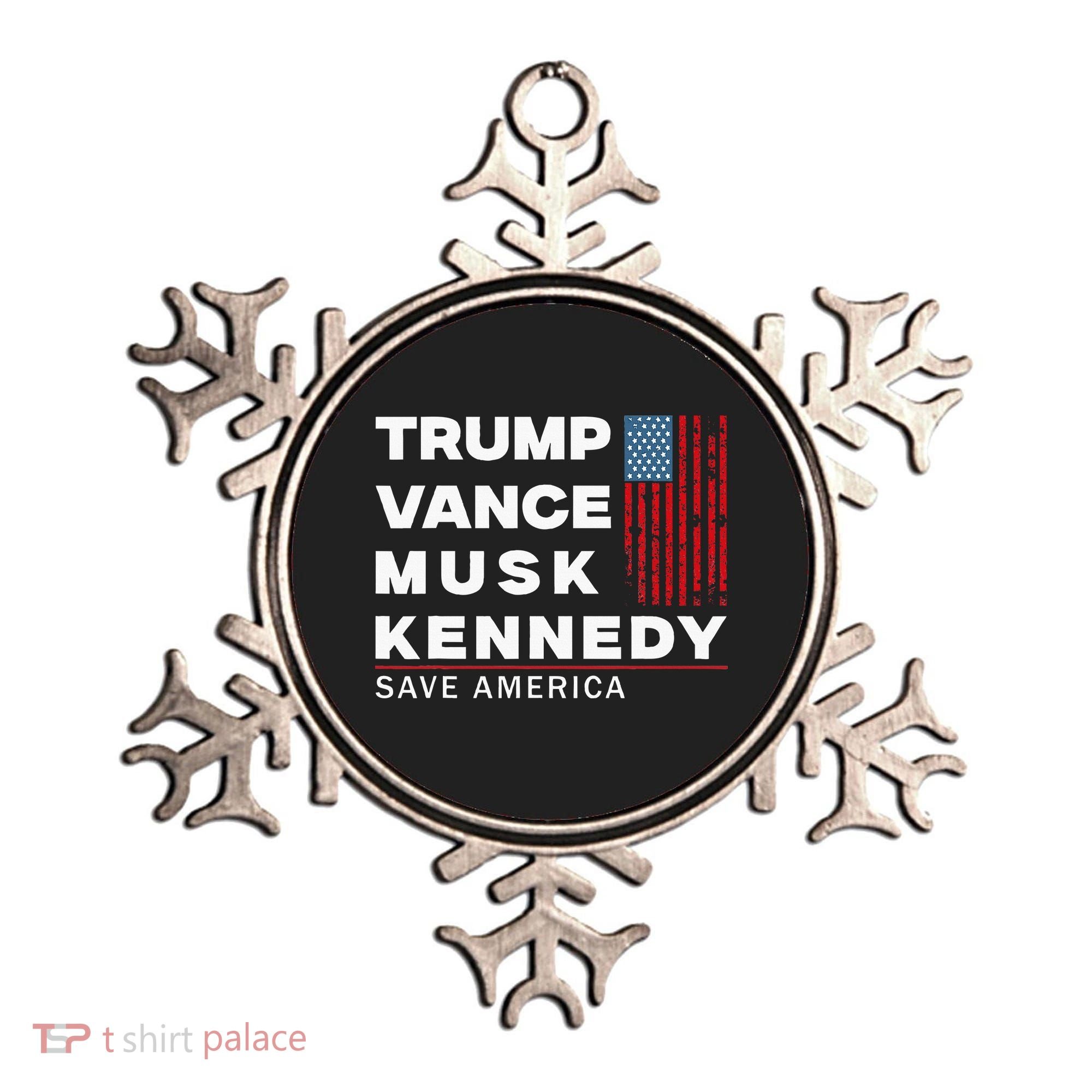 Trump Vance Musk Kennedy Save America 2024 Ornament