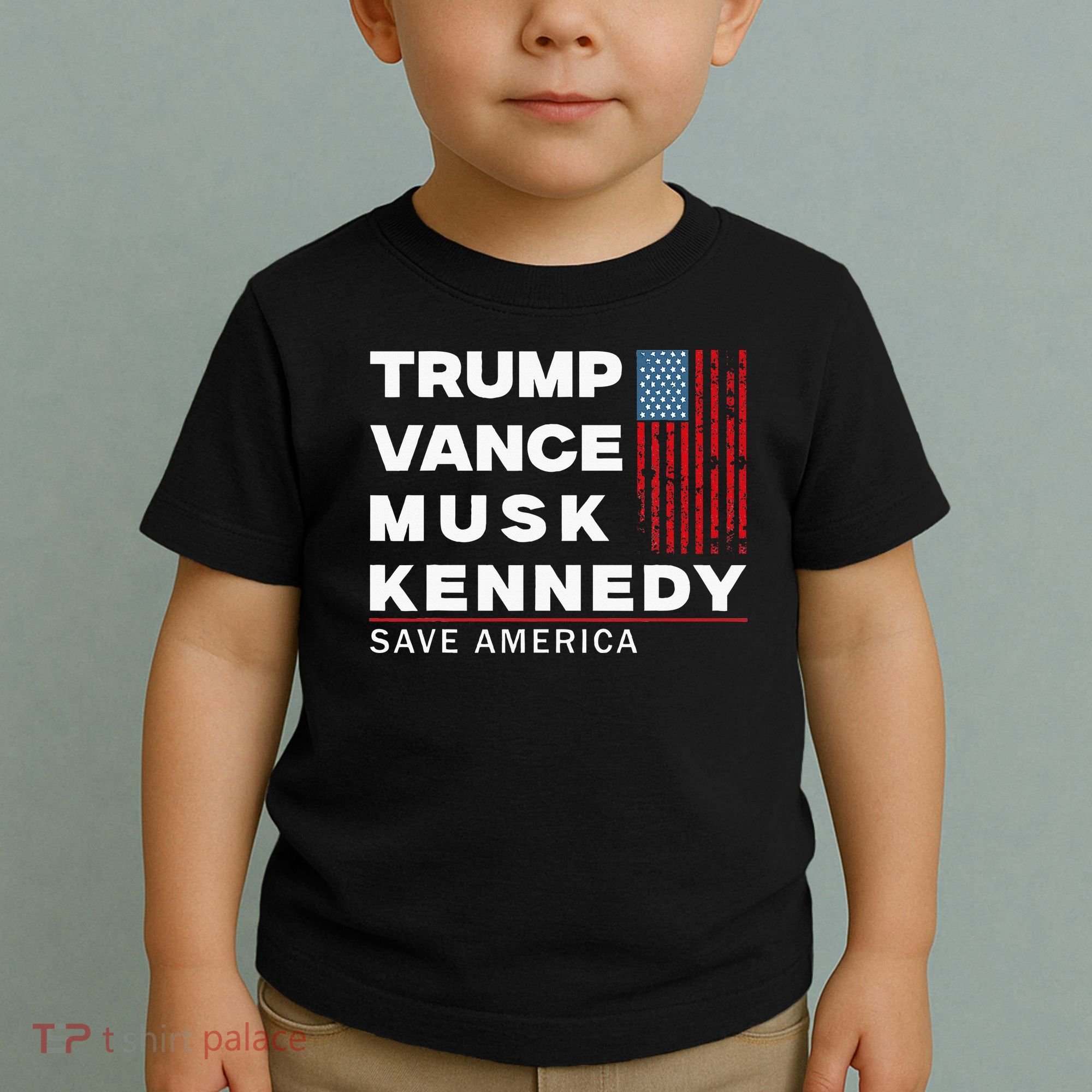 Trump Vance Musk Kennedy Save America 2024 Toddler T-Shirt