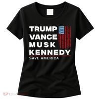 Trump Vance Musk Kennedy Save America 2024 Women's T-Shirt thumb 0