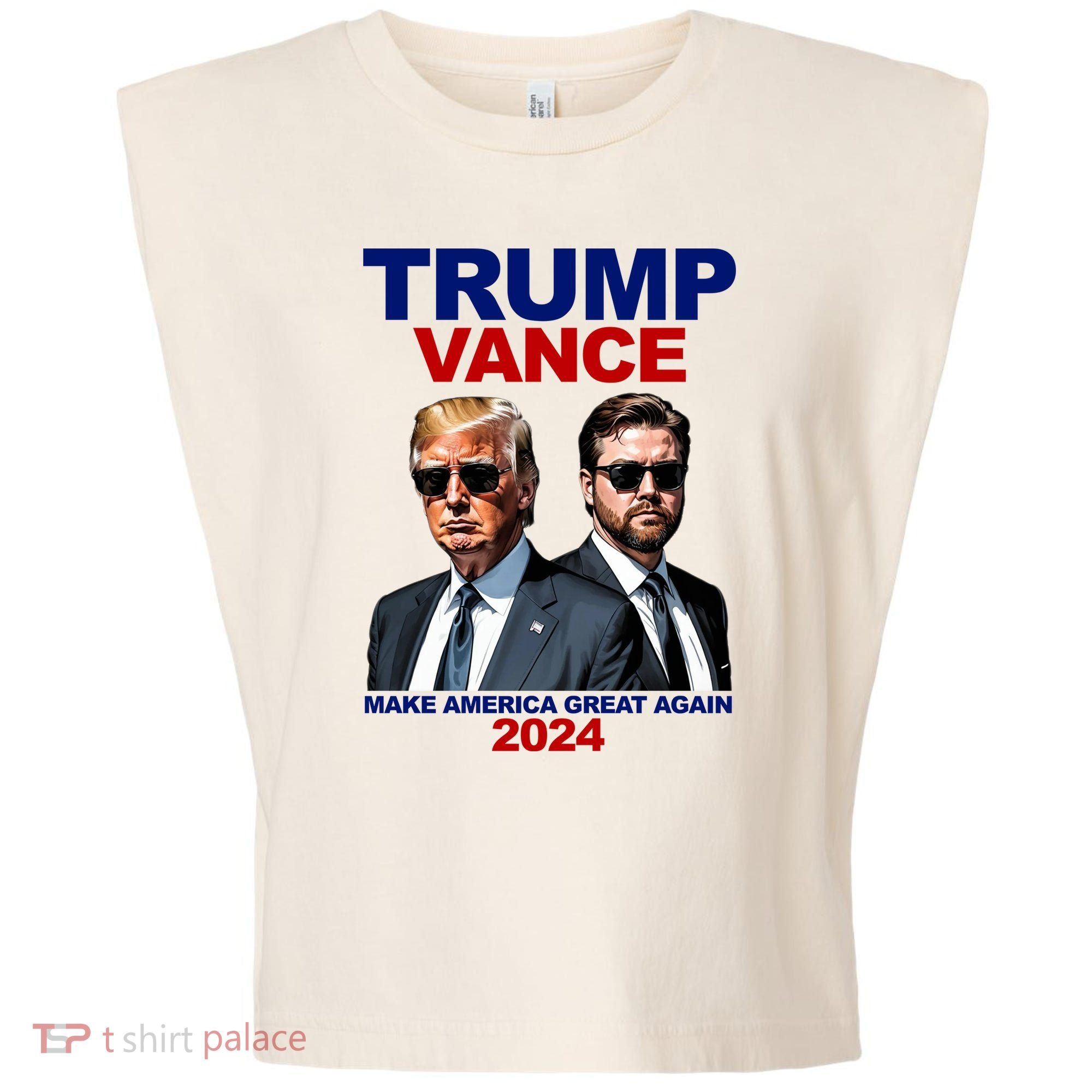 Trump Vance Make America Great Again 2024 Republican Garment-Dyed Women's Muscle Tee