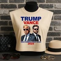 Trump Vance Make America Great Again 2024 Republican Garment-Dyed Women's Muscle Tee thumb 3