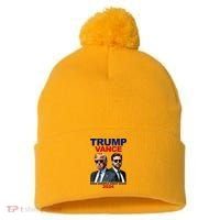 Trump Vance Make America Great Again 2024 Republican Pom Pom 12in Knit Beanie thumb 0
