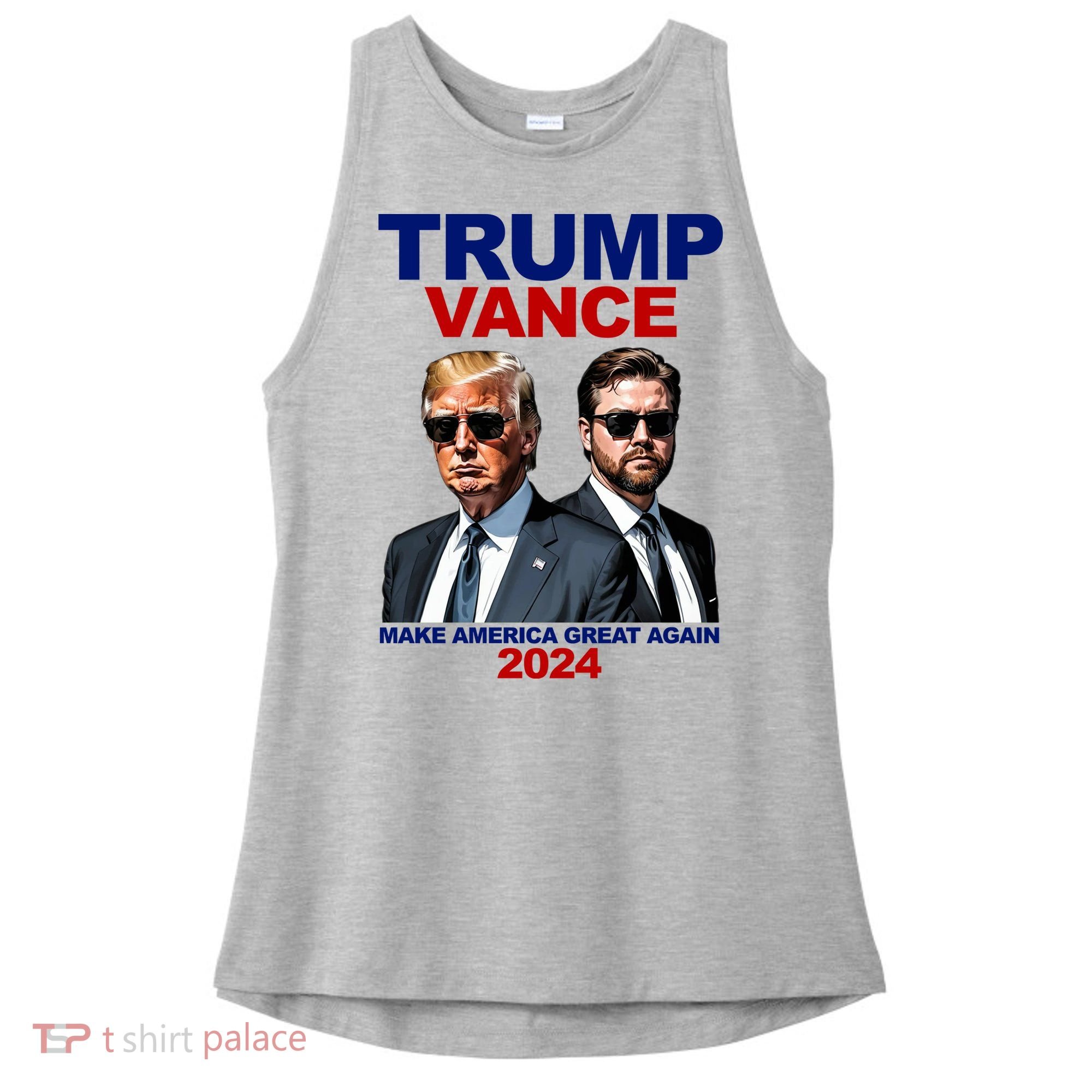 Trump Vance Make America Great Again 2024 Republican Ladies PosiCharge Tri-Blend Wicking Tank