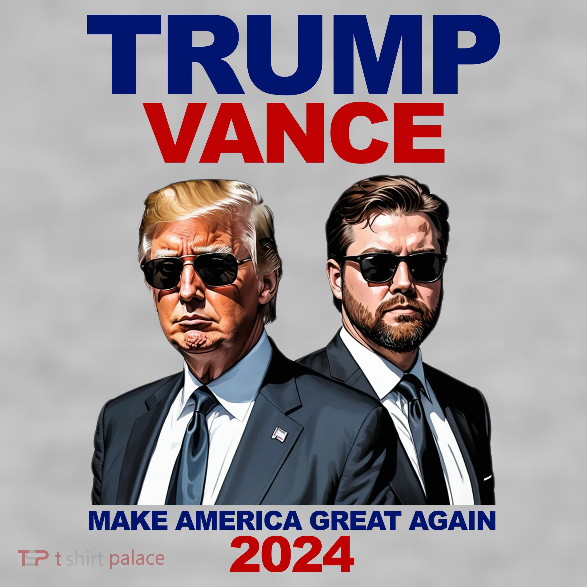 Trump Vance Make America Great Again 2024 Republican Ladies PosiCharge Tri-Blend Wicking Tank