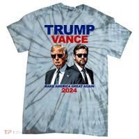 Trump Vance Make America Great Again 2024 Republican Tie-Dye T-Shirt thumb 0