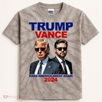 Trump Vance Make America Great Again 2024 Republican Kids Tie-Dye T-Shirt thumb 0
