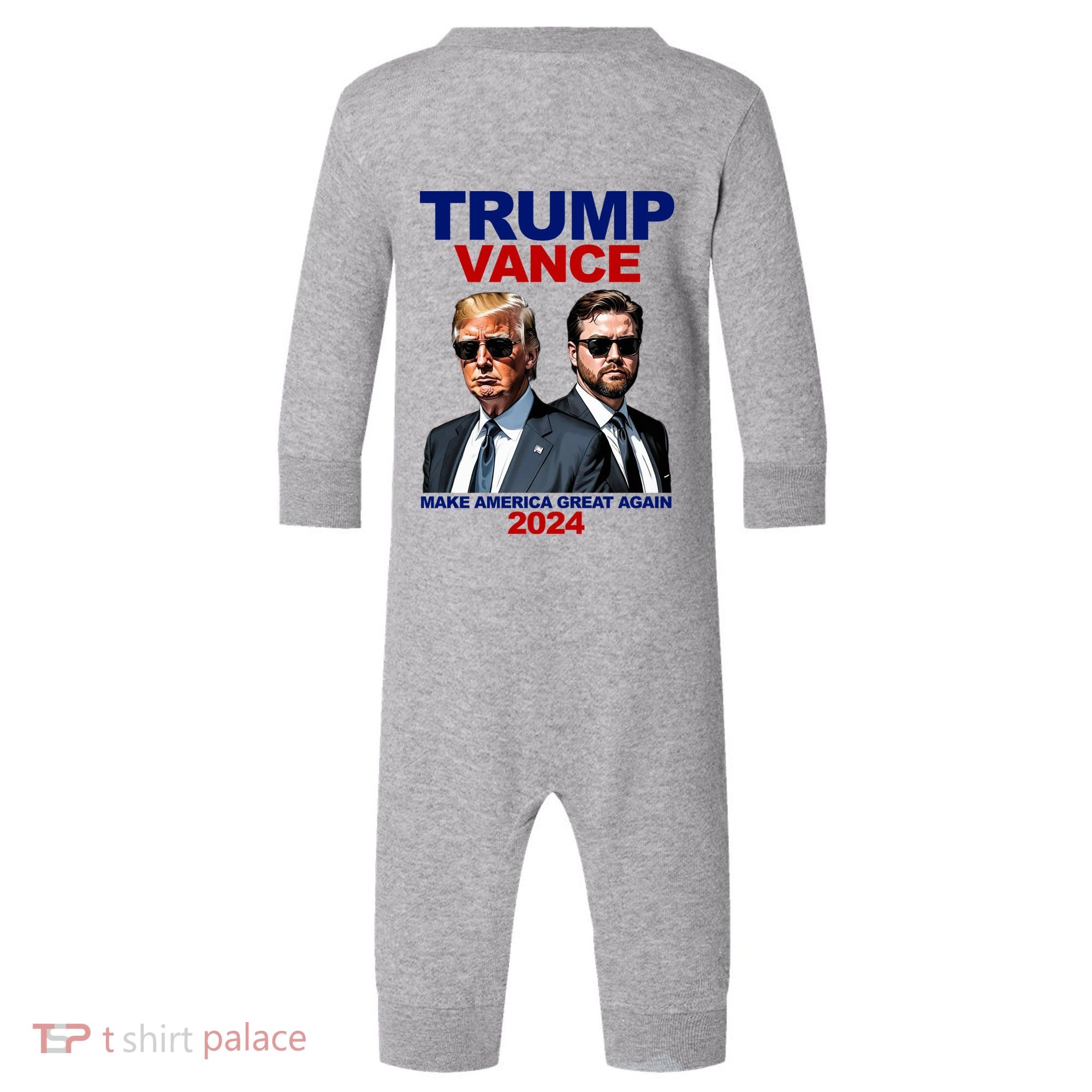 Trump Vance Make America Great Again 2024 Republican Infant Fleece One Piece