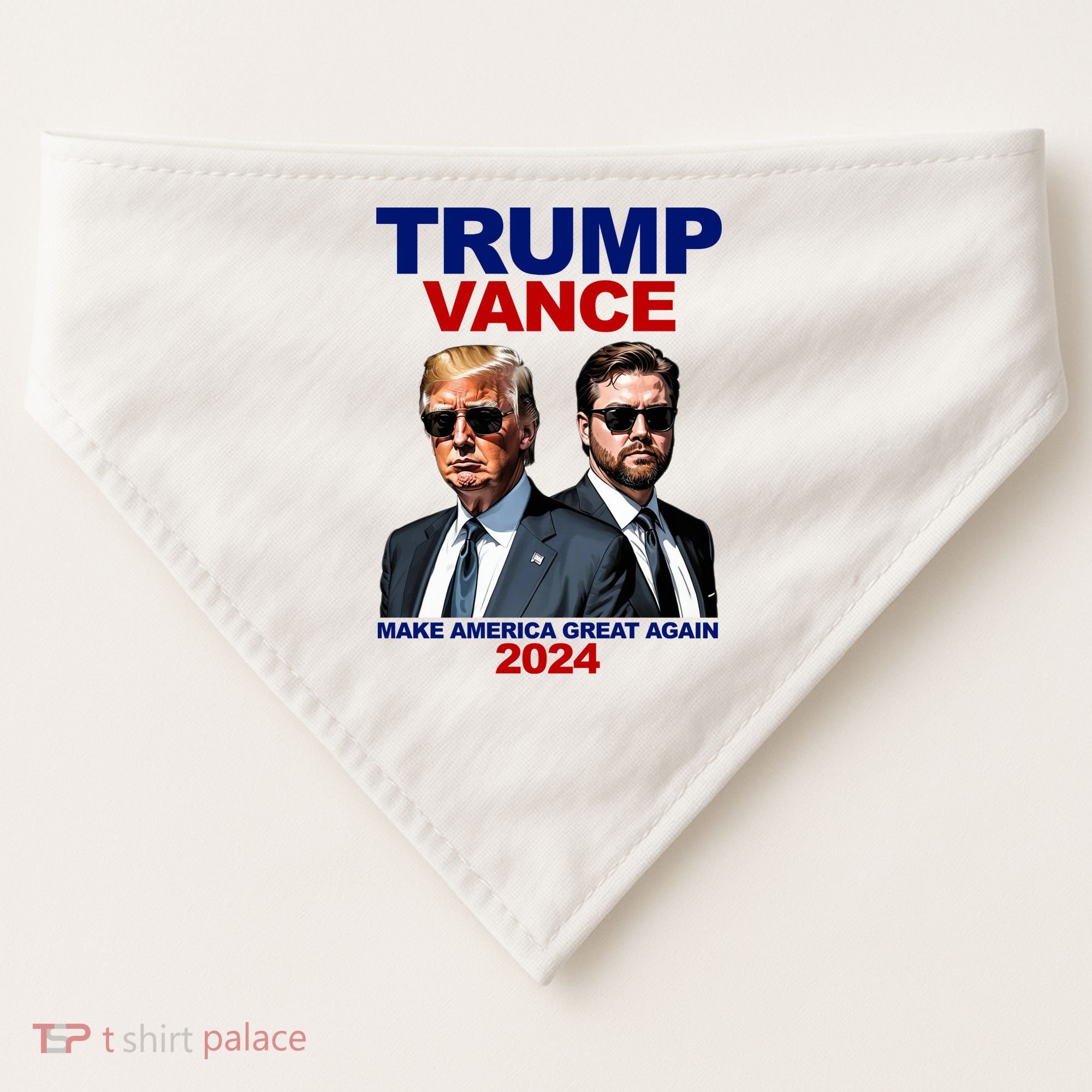 Trump Vance Make America Great Again 2024 Republican USA-Made Doggie Bandana