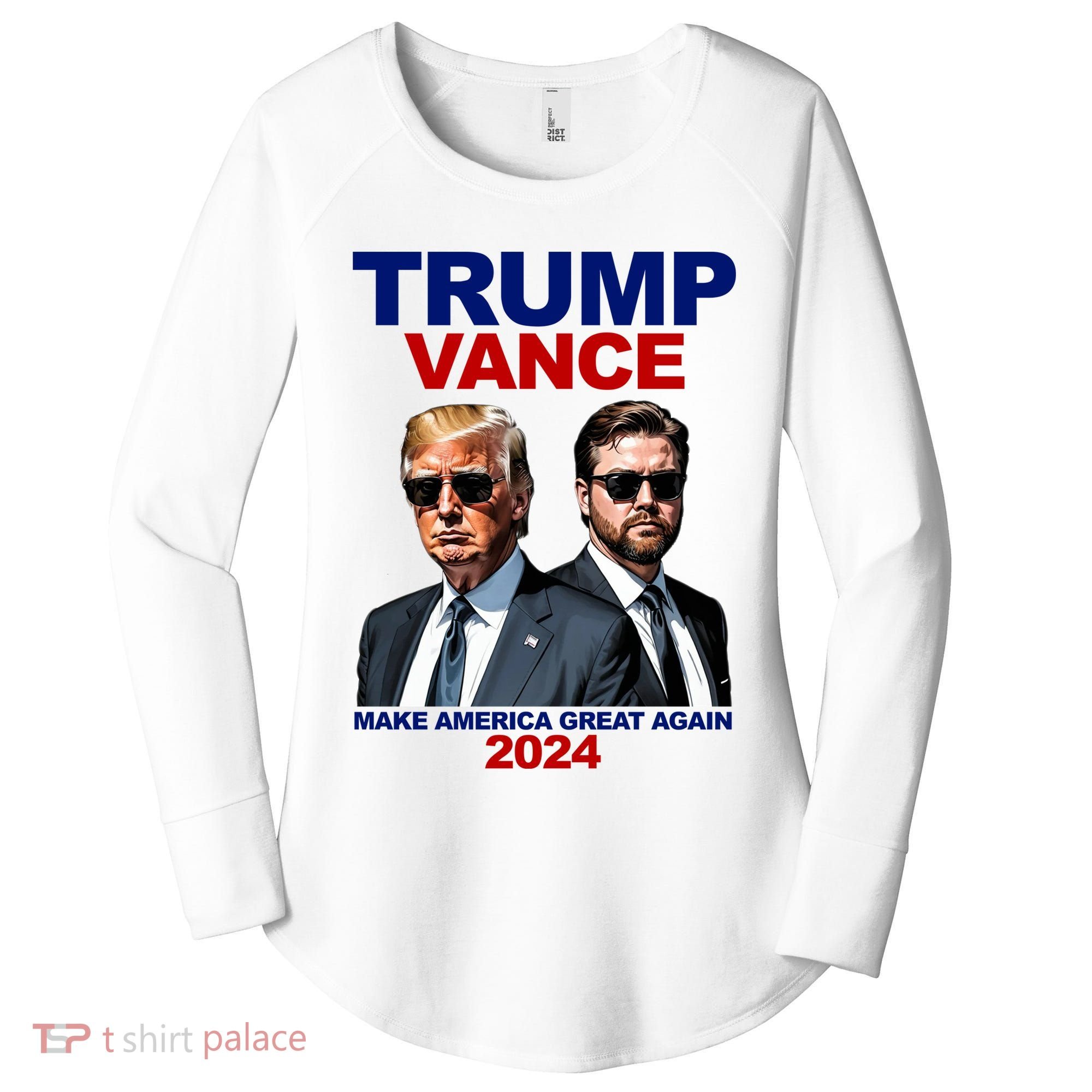 Trump Vance Make America Great Again 2024 Republican Women's Perfect Tri Tunic Long Sleeve Shirt
