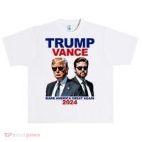 Trump Vance Make America Great Again 2024 Republican Urban Oversized Heavyweight T-Shirt thumb 0