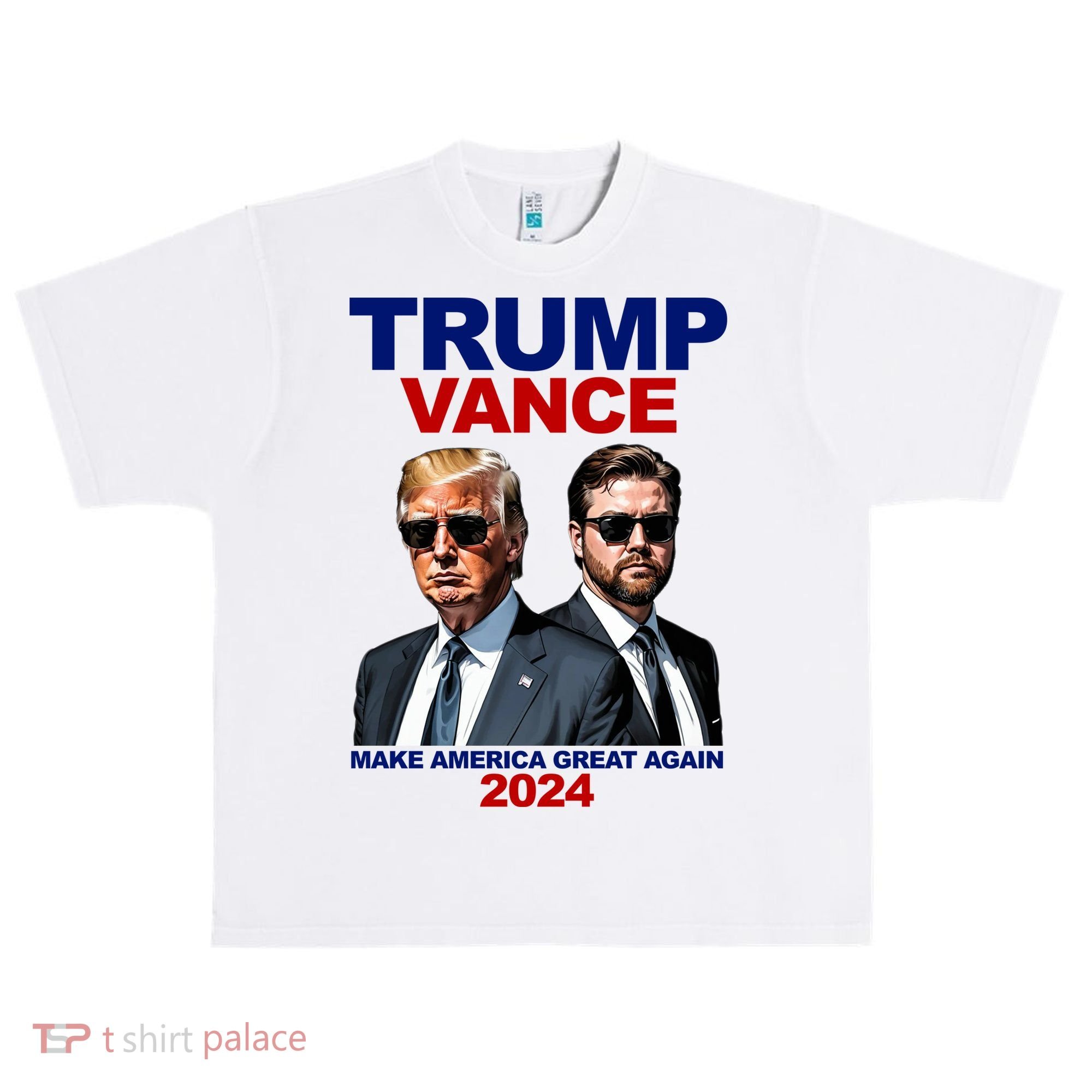 Trump Vance Make America Great Again 2024 Republican Urban Oversized Heavyweight T-Shirt
