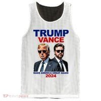 Trump Vance Make America Great Again 2024 Republican Mesh Reversible Basketball Jersey Tank thumb 0