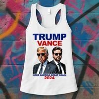Trump Vance Make America Great Again 2024 Republican Women's Tank Top thumb 3