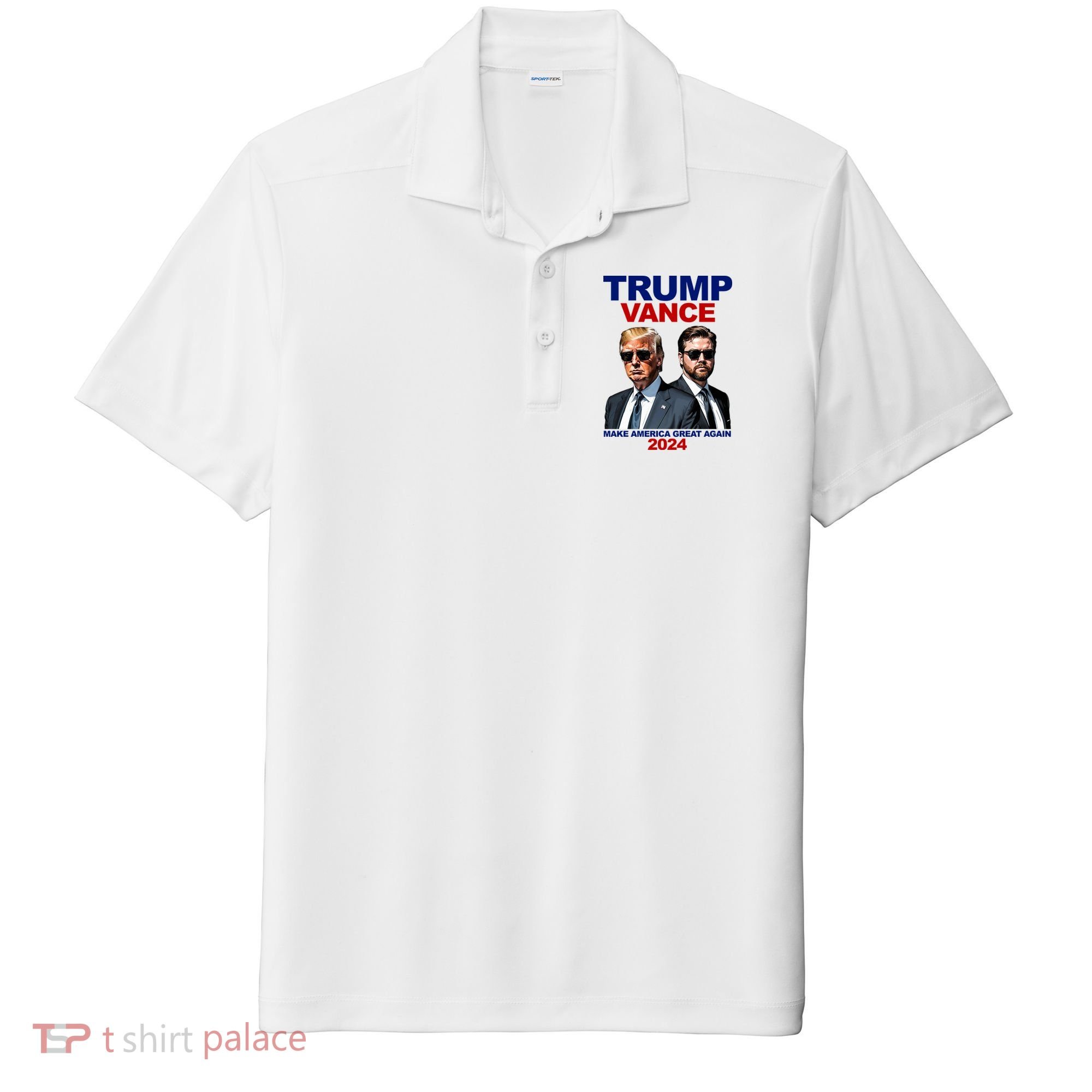 Trump Vance Make America Great Again 2024 Republican Sport-Tek Posi-UV Pro Polo