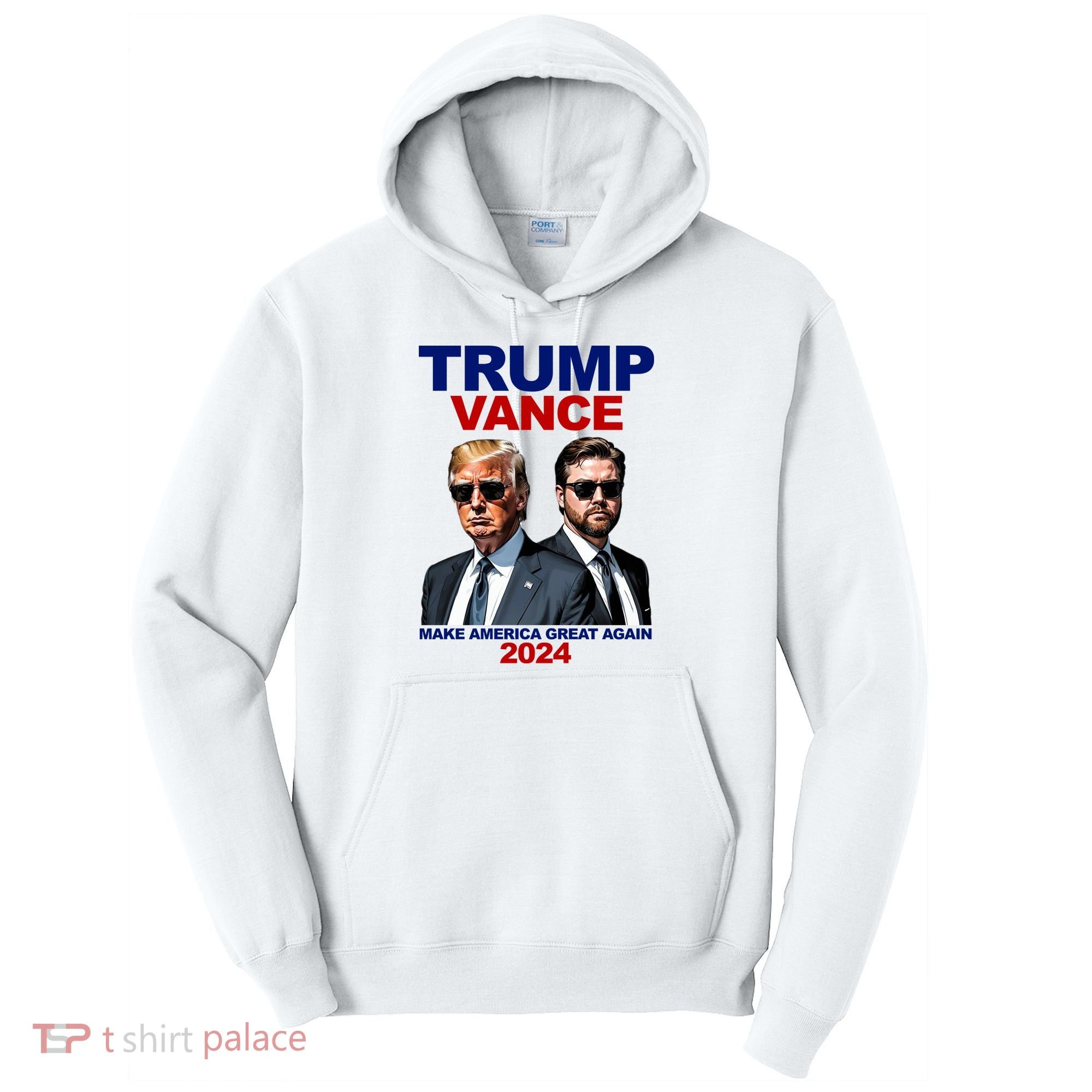 Trump Vance Make America Great Again 2024 Republican Tall Hoodie