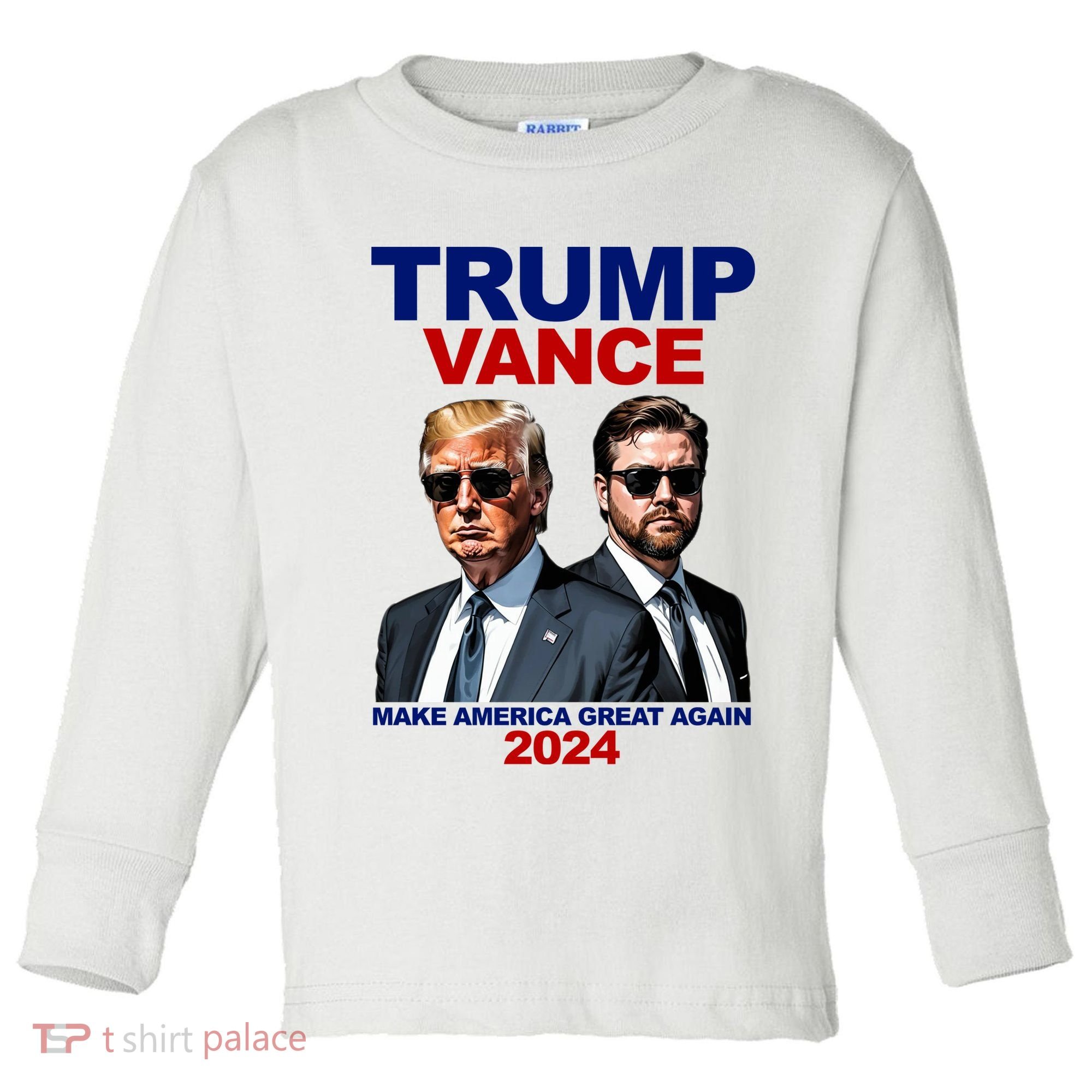 Trump Vance Make America Great Again 2024 Republican Toddler Long Sleeve Shirt