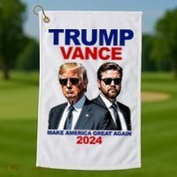 Trump Vance Make America Great Again 2024 Republican Golf Towel thumb 1