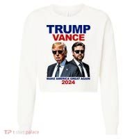 Trump Vance Make America Great Again 2024 Republican Cropped Pullover Crew thumb 0