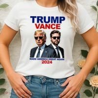 Trump Vance Make America Great Again 2024 Republican Women's T-Shirt thumb 2