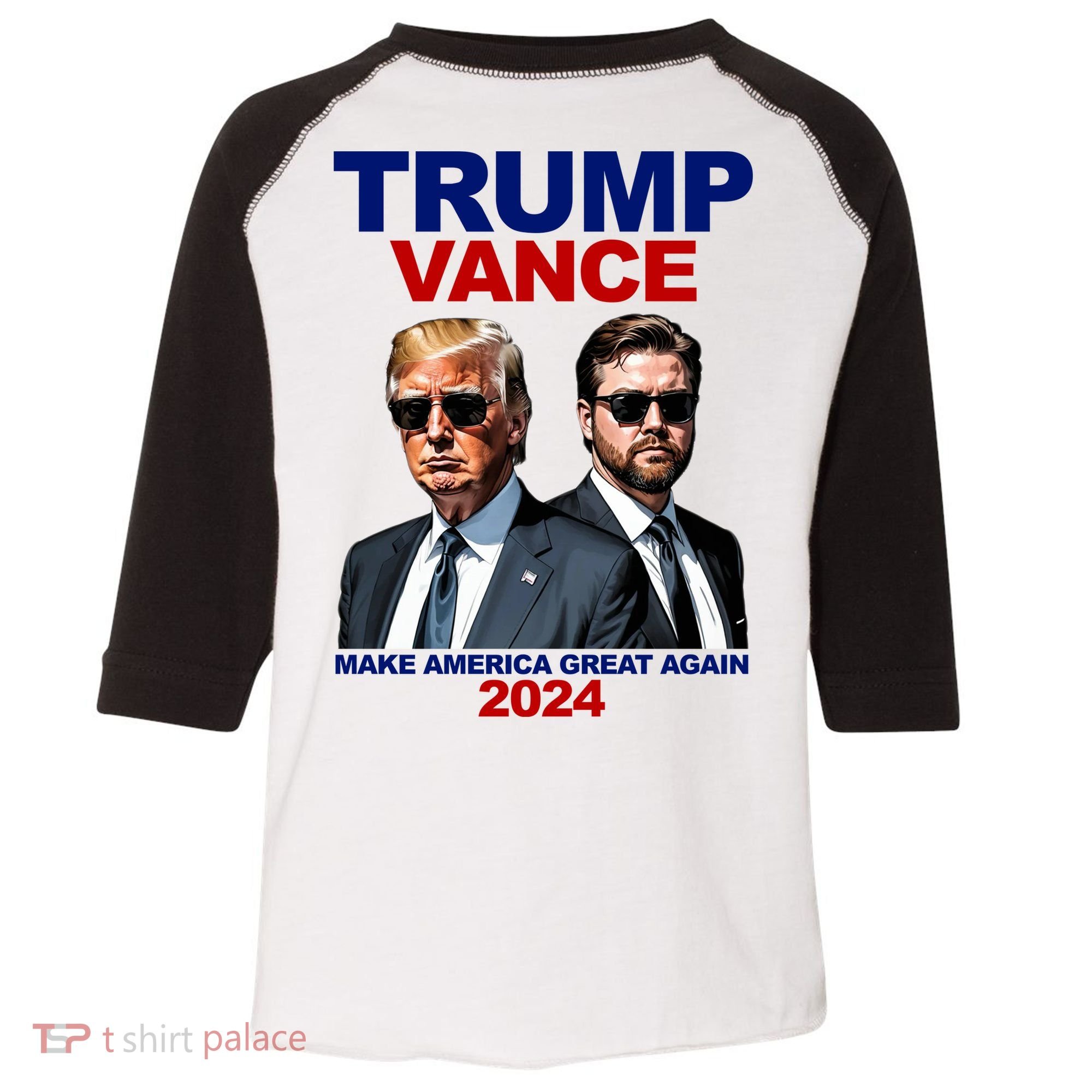 Trump Vance Make America Great Again 2024 Republican Toddler Fine Jersey T-Shirt