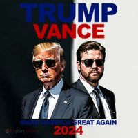 Trump Vance Make America Great Again 2024 Republican Toddler Fine Jersey T-Shirt thumb 2
