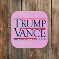 Trump Vance Make America Great Again 2024 Election Coaster thumb 0