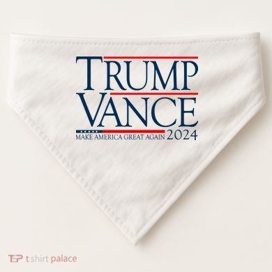 Trump Vance Make America Great Again 2024 Election USA-Made Doggie Bandana