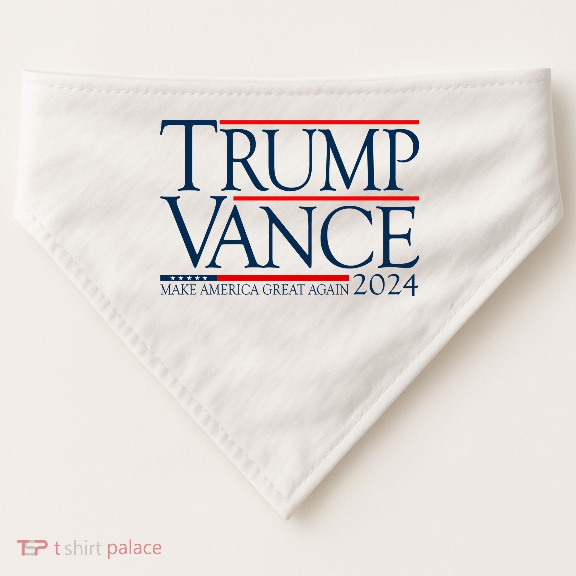 Trump Vance Make America Great Again 2024 Election USA-Made Doggie Bandana