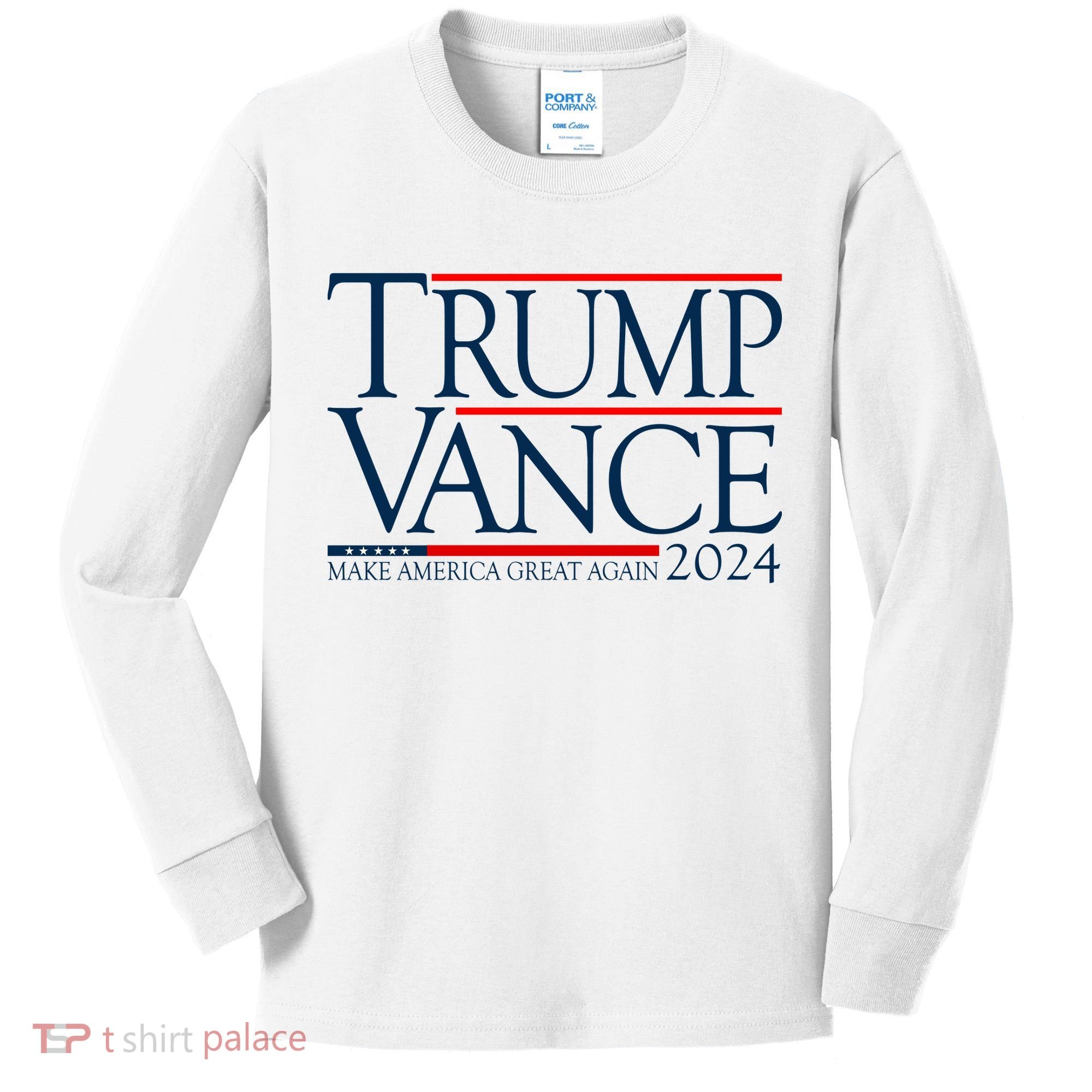 Trump Vance Make America Great Again 2024 Election Kids Long Sleeve Shirt