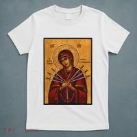 Theotokos Virgin Mary Of 7 Seven Swords Greek Orthodox T-Shirt thumb 5
