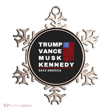 Trump Vance Musk Kennedy Save America Ornament