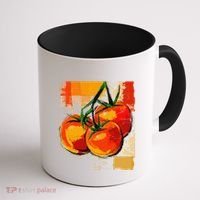 Tomato Vegetable Motif Art Tomato Coffee Mug thumb 1