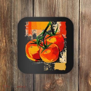 Tomato Vegetable Motif Art Tomato Coaster