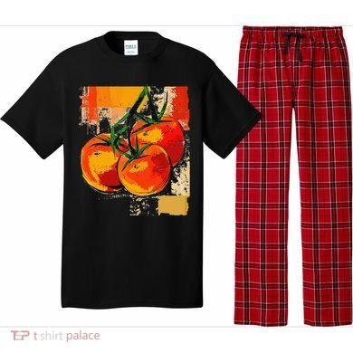 Tomato Vegetable Motif Art Tomato Pajama Set