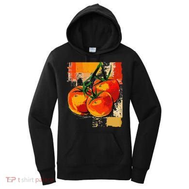 Tomato Vegetable Motif Art Tomato Women's Hoodie