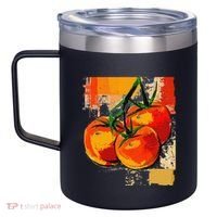 Tomato Vegetable Motif Art Tomato 12oz Stainless Steel Coffee Mug thumb 2