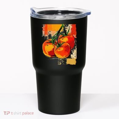 Tomato Vegetable Motif Art Tomato Tumbler