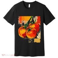 Tomato Vegetable Motif Art Tomato Premium T-Shirt thumb 0