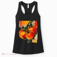 Tomato Vegetable Motif Art Tomato Women's Tank Top thumb 0
