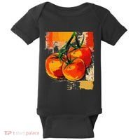 Tomato Vegetable Motif Art Tomato Baby Bodysuit thumb 0
