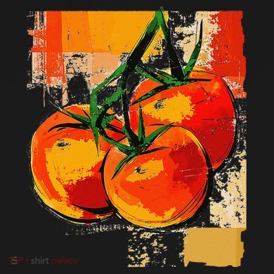 Tomato Vegetable Motif Art Tomato Baby Bodysuit