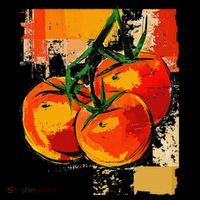 Tomato Vegetable Motif Art Tomato Baby Bodysuit thumb 2