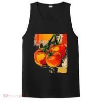 Tomato Vegetable Motif Art Tomato PosiCharge Competitor Tank thumb 0